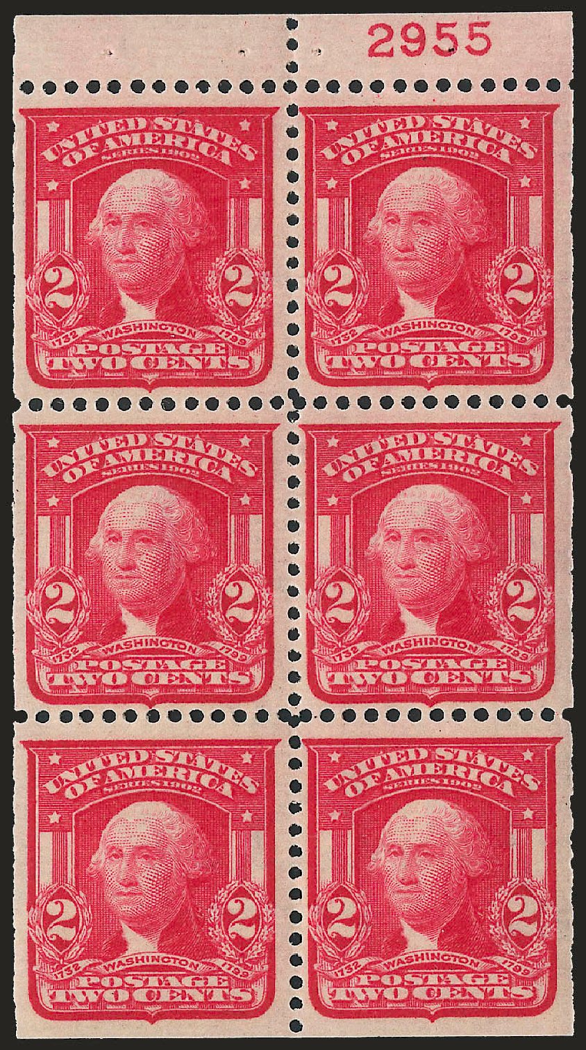US Stamp Values Scott Catalogue # 319: 2c 1903 Washington. Robert Siegel Auction Galleries, Jun 2010, Sale 991, Lot 1093
