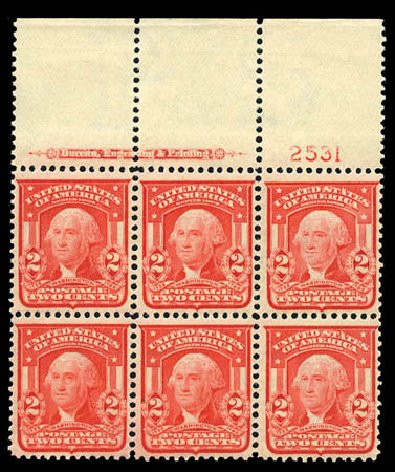 US Stamp Price Scott Catalog # 319: 2c 1903 Washington. Matthew Bennett International, Mar 2012, Sale 344, Lot 4496