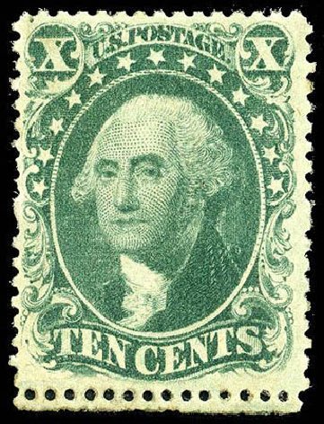 Price of US Stamp Scott Catalogue #32: 10c 1857 Washington. Matthew Bennett International, Apr 2008, Sale 326, Lot 67