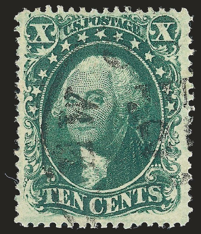 Prices of US Stamps Scott Catalogue #32 - 1857 10c Washington. Robert Siegel Auction Galleries, Oct 2008, Sale 963, Lot 377