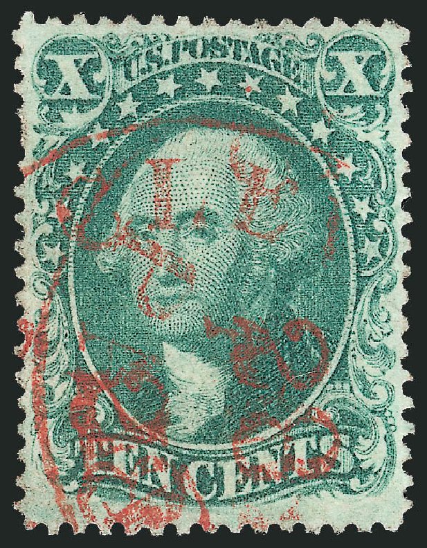 Price of US Stamp Scott 32 - 1857 10c Washington. Robert Siegel Auction Galleries, Oct 2011, Sale 1014, Lot 1108