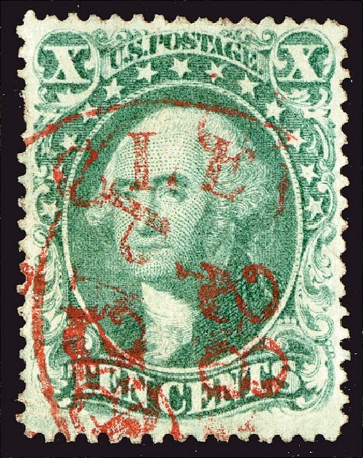 US Stamps Price Scott Catalog # 32: 10c 1857 Washington. Spink Shreves Galleries, Jan 2014, Sale 146, Lot 188