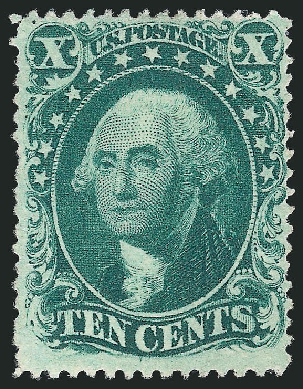 US Stamps Value Scott 32: 1857 10c Washington. Robert Siegel Auction Galleries, Mar 2012, Sale 1021, Lot 179