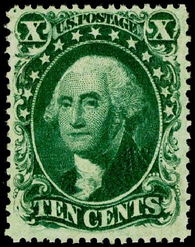 Price of US Stamps Scott Cat. 32: 1857 10c Washington. Matthew Bennett International, May 2008, Sale 327, Lot 40