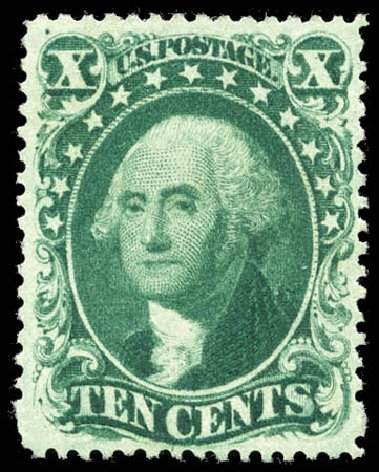 US Stamps Price Scott 32 - 1857 10c Washington. Matthew Bennett International, Feb 2012, Sale 340, Lot 120