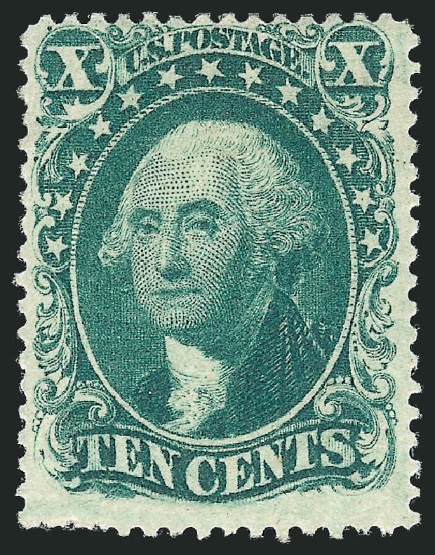 US Stamps Value Scott Cat. 32: 1857 10c Washington. Robert Siegel Auction Galleries, Mar 2012, Sale 1021, Lot 180