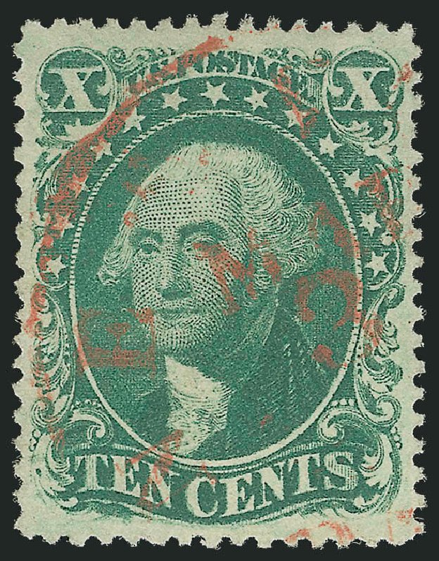 Price of US Stamps Scott 32: 1857 10c Washington. Robert Siegel Auction Galleries, Nov 2012, Sale 1034, Lot 60