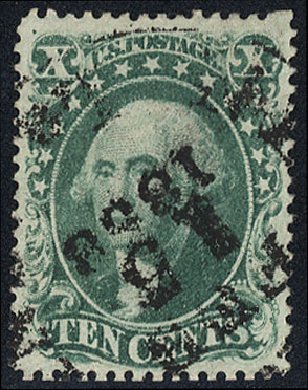 US Stamps Prices Scott Catalog #32: 10c 1857 Washington. Cherrystone Auctions, May 2008, Sale 200805, Lot 81