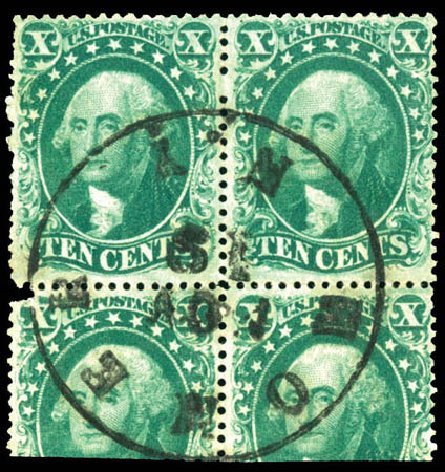 Prices of US Stamp Scott Catalog #32: 1857 10c Washington. Matthew Bennett International, Dec 2008, Sale 330, Lot 1474