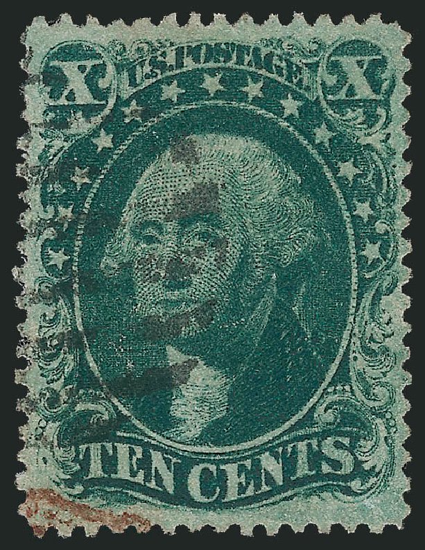 Values of US Stamp Scott Catalogue # 32 - 1857 10c Washington. Robert Siegel Auction Galleries, Nov 2013, Sale 1061, Lot 3444