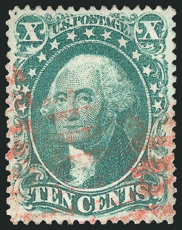 US Stamp Price Scott 32 - 1857 10c Washington. Robert Siegel Auction Galleries, Sep 2009, Sale 976, Lot 1244