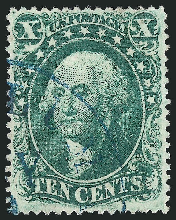 US Stamp Price Scott #32 - 1857 10c Washington. Robert Siegel Auction Galleries, Mar 2012, Sale 1019, Lot 375