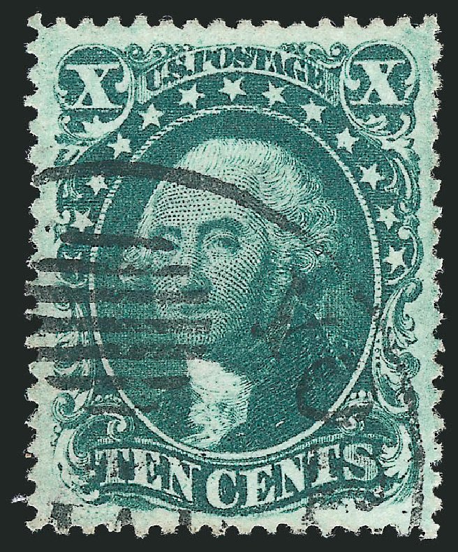 Price of US Stamps Scott Catalogue 32: 1857 10c Washington. Robert Siegel Auction Galleries, Oct 2012, Sale 1032, Lot 3085