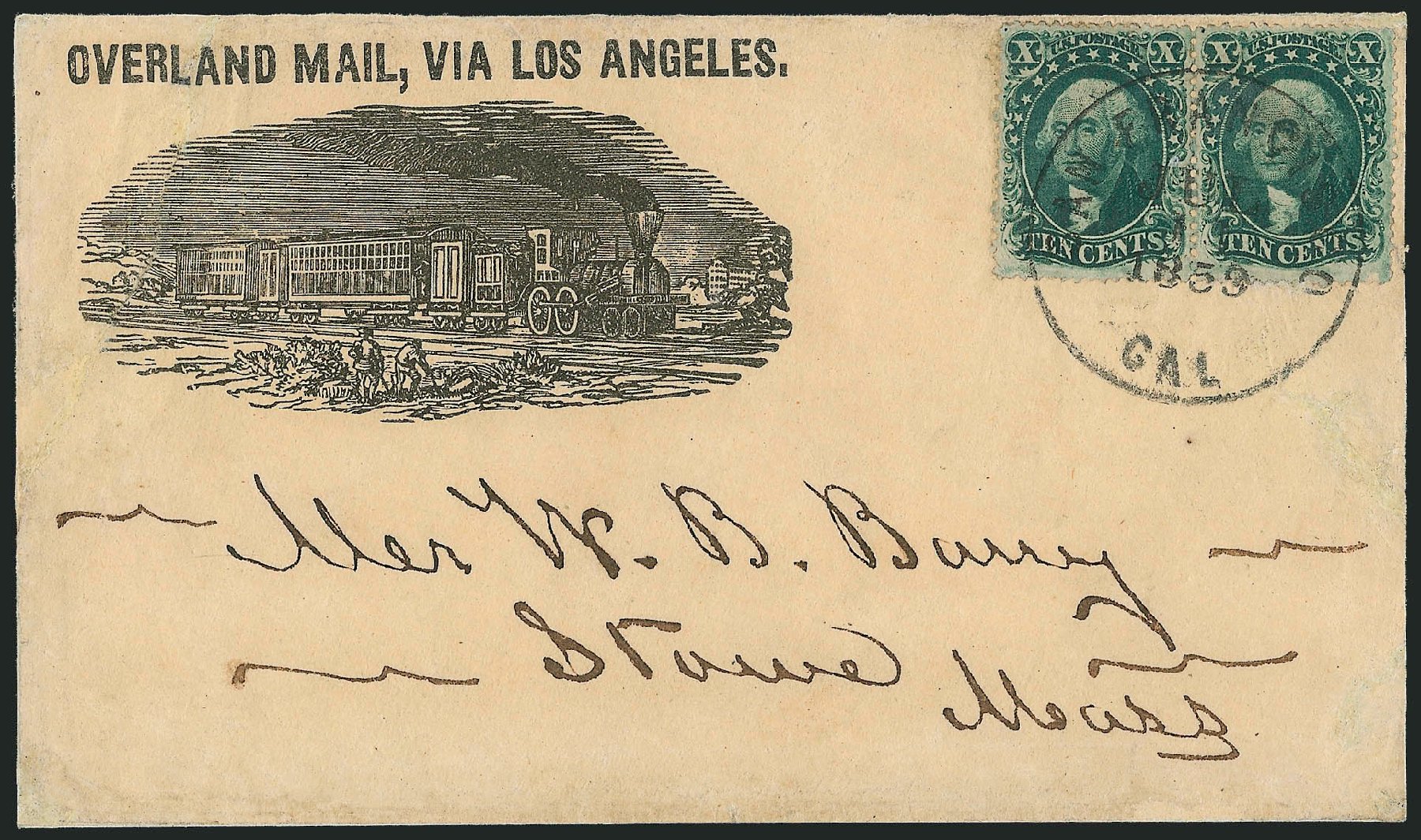 US Stamps Prices Scott 32 - 10c 1857 Washington. Robert Siegel Auction Galleries, Jun 2012, Sale 1025, Lot 92