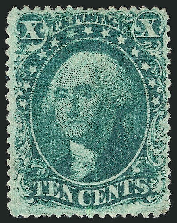 US Stamps Values Scott Cat. #32: 10c 1857 Washington. Robert Siegel Auction Galleries, Mar 2013, Sale 1040, Lot 1252