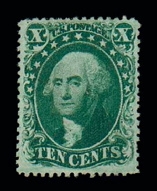 Value of US Stamp Scott Cat. 32 - 10c 1857 Washington. Matthew Bennett International, Jun 2007, Sale 319, Lot 1083
