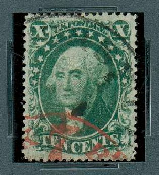 Price of US Stamps Scott Cat. 32 - 10c 1857 Washington. Matthew Bennett International, Oct 2007, Sale 322, Lot 2016