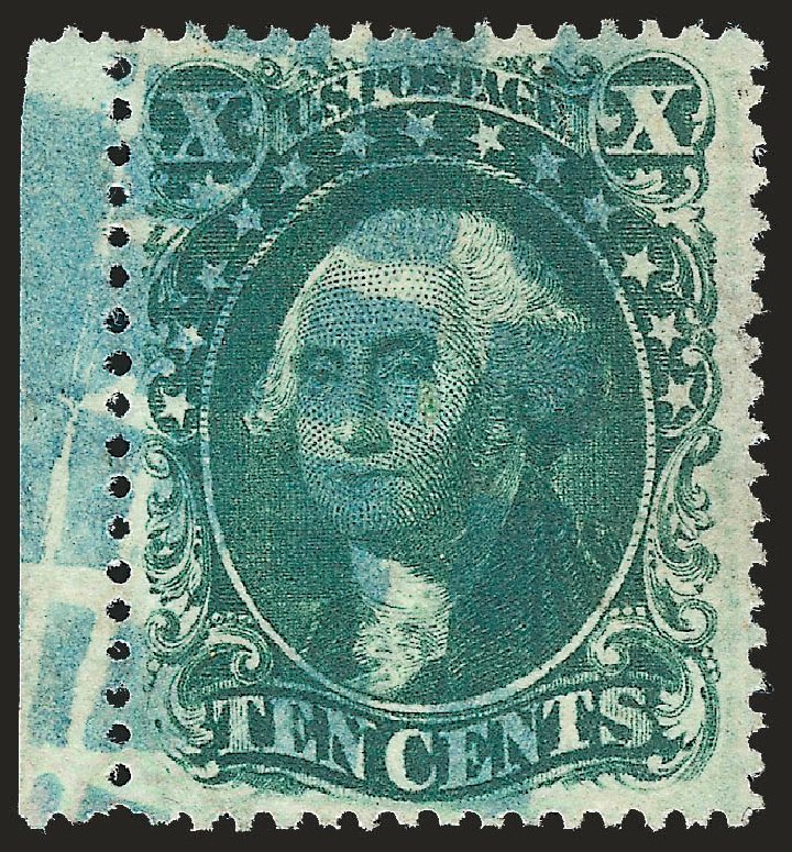 Value of US Stamp Scott 32: 1857 10c Washington. Robert Siegel Auction Galleries, Oct 2008, Sale 963, Lot 376