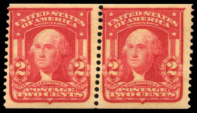Value of US Stamp Scott Cat. 320: 2c 1906 Washington Imperf. Matthew Bennett International, Mar 2011, Sale 336, Lot 1370