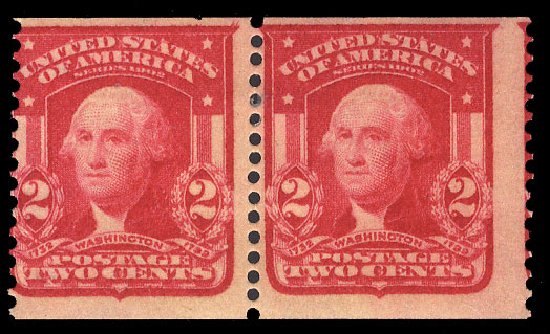 Cost of US Stamp Scott Catalogue # 320: 2c 1906 Washington Imperf. Cherrystone Auctions, Apr 2009, Sale 200904, Lot 70
