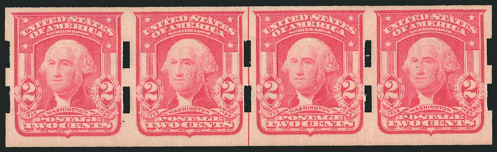 US Stamp Price Scott # 320: 2c 1906 Washington Imperf. Robert Siegel Auction Galleries, Mar 2011, Sale 1007, Lot 2621