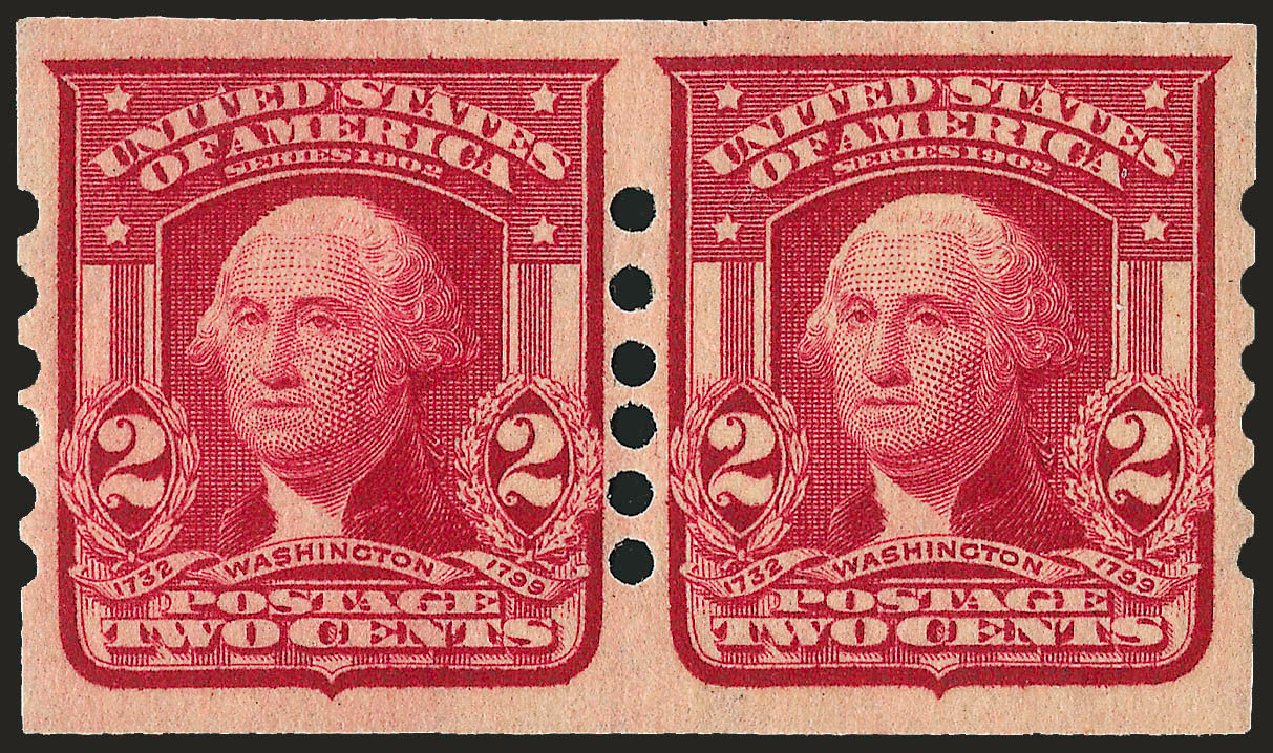 Cost of US Stamps Scott Cat. # 320 - 2c 1906 Washington Imperf. Robert Siegel Auction Galleries, Dec 2008, Sale 967, Lot 4591