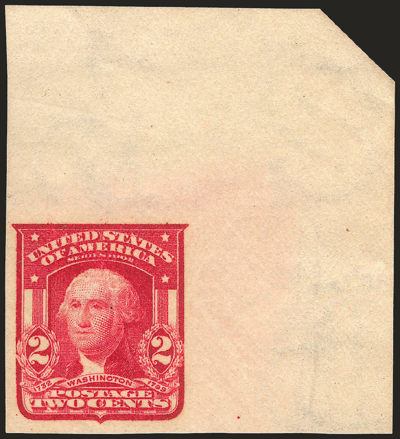 Price of US Stamp Scott Catalogue 320: 1906 2c Washington Imperf. Robert Siegel Auction Galleries, Sep 2009, Sale 968B, Lot 411