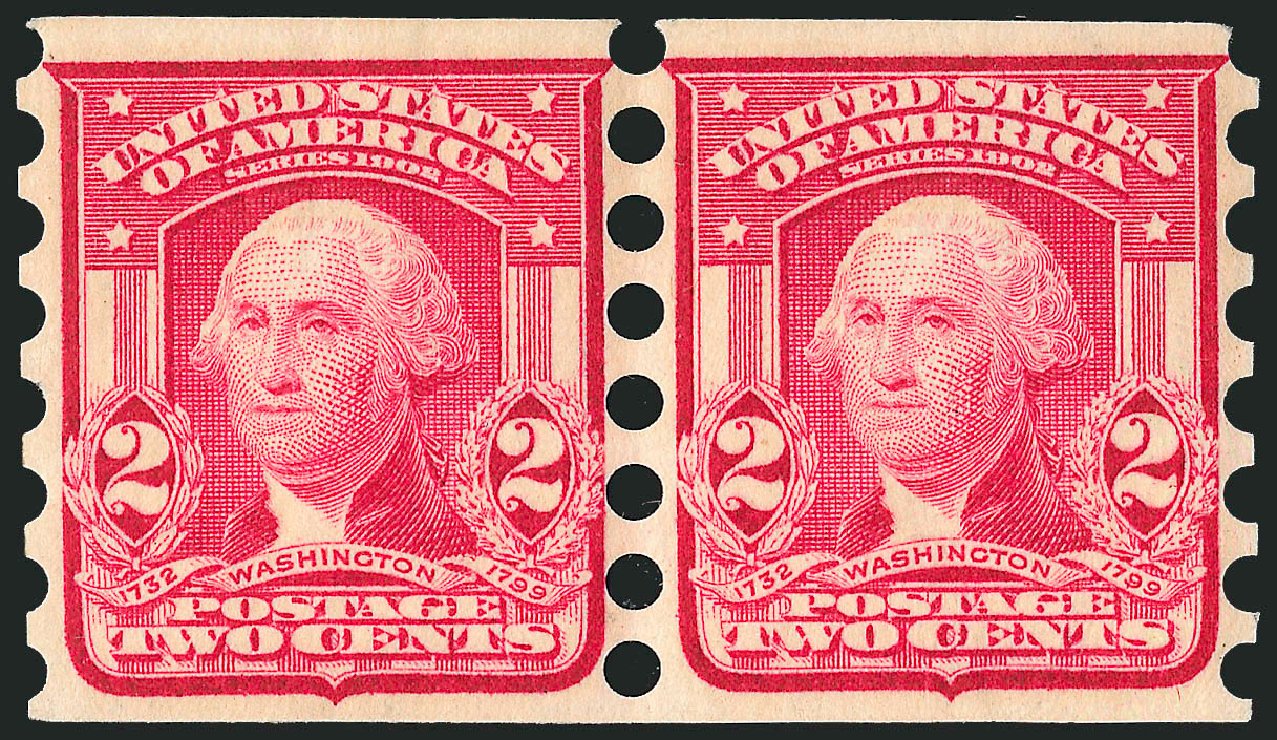 Price of US Stamps Scott Catalog #320: 1906 2c Washington Imperf. Robert Siegel Auction Galleries, Dec 2008, Sale 967, Lot 4564