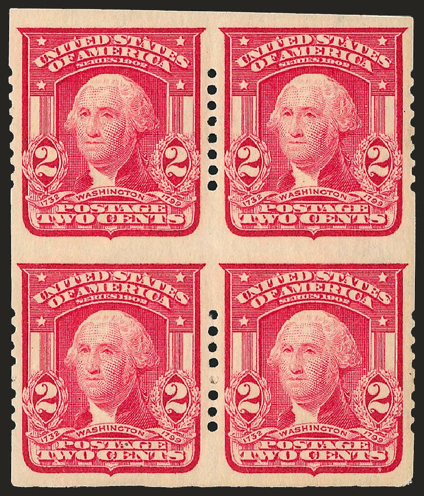 US Stamps Value Scott Cat. #320: 1906 2c Washington Imperf. Robert Siegel Auction Galleries, Dec 2008, Sale 967, Lot 4584
