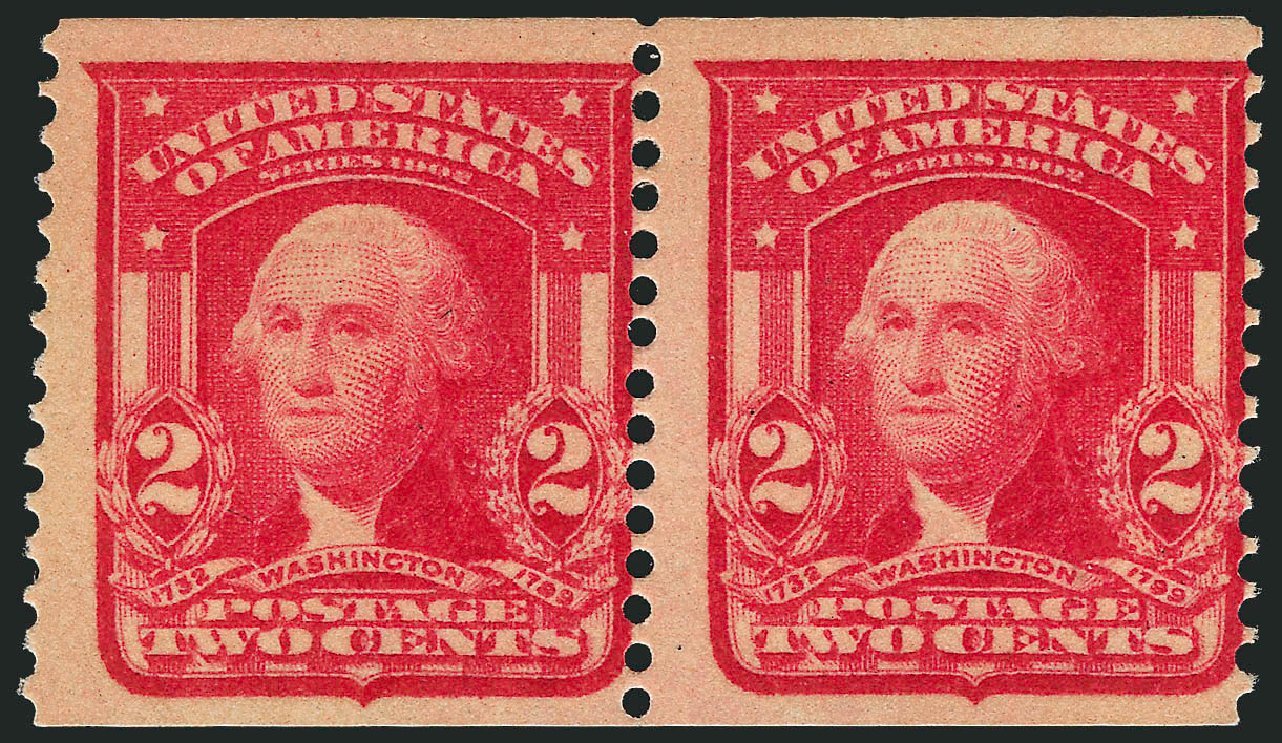 US Stamp Values Scott Catalogue # 320 - 1906 2c Washington Imperf. Robert Siegel Auction Galleries, Oct 2010, Sale 997, Lot 5864