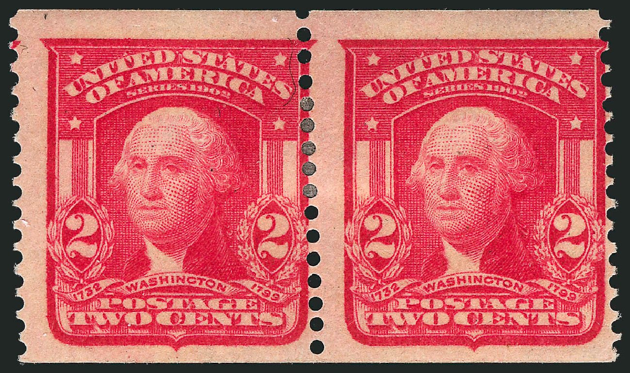 US Stamps Values Scott Cat. 320 - 2c 1906 Washington Imperf. Robert Siegel Auction Galleries, Apr 2010, Sale 984, Lot 782