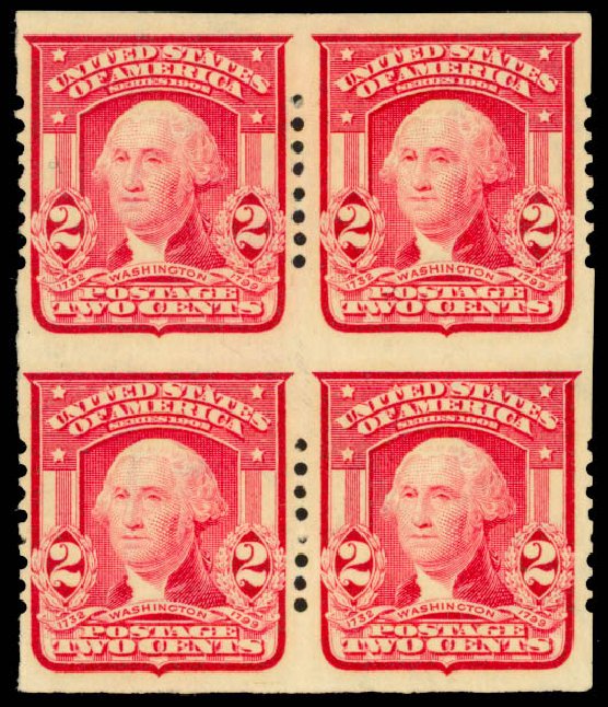 Value of US Stamp Scott Catalog # 320: 1906 2c Washington Imperf. Daniel Kelleher Auctions, Sep 2013, Sale 639, Lot 3423