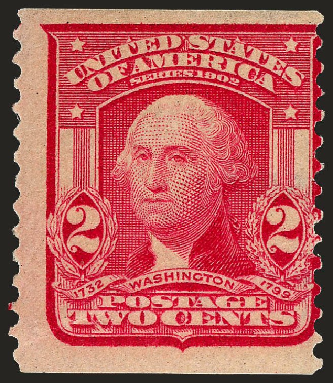 Costs of US Stamp Scott Catalog # 322 - 1908 2c Washington Coil. Robert Siegel Auction Galleries, Sep 2008, Sale 962, Lot 2638