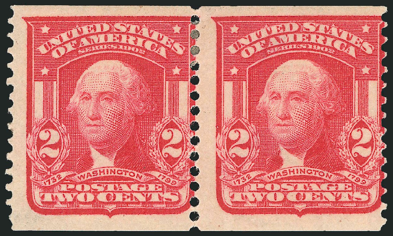 Price of US Stamp Scott Catalog # 322 - 2c 1908 Washington Coil. Robert Siegel Auction Galleries, Oct 2008, Sale 963, Lot 934