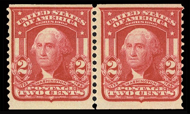 US Stamps Price Scott Cat. # 322: 2c 1908 Washington Coil. Cherrystone Auctions, Nov 2010, Sale 201011, Lot 153