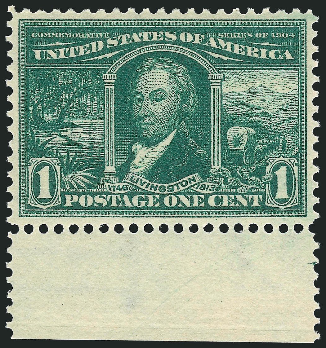 US Stamp Values Scott Cat. # 323 - 1904 1c Louisiana Purchase Exposition. Robert Siegel Auction Galleries, Jun 2011, Sale 1011, Lot 688