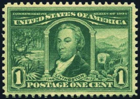 Value of US Stamps Scott Catalogue # 323: 1c 1904 Louisiana Purchase Exposition. Harmer-Schau Auction Galleries, Aug 2012, Sale 94, Lot 1479