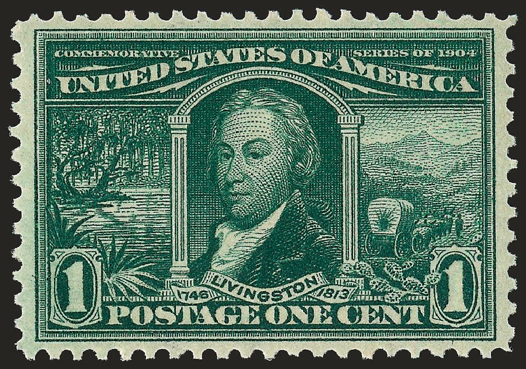 US Stamps Value Scott 323: 1904 1c Louisiana Purchase Exposition. Robert Siegel Auction Galleries, Sep 2008, Sale 962, Lot 2639