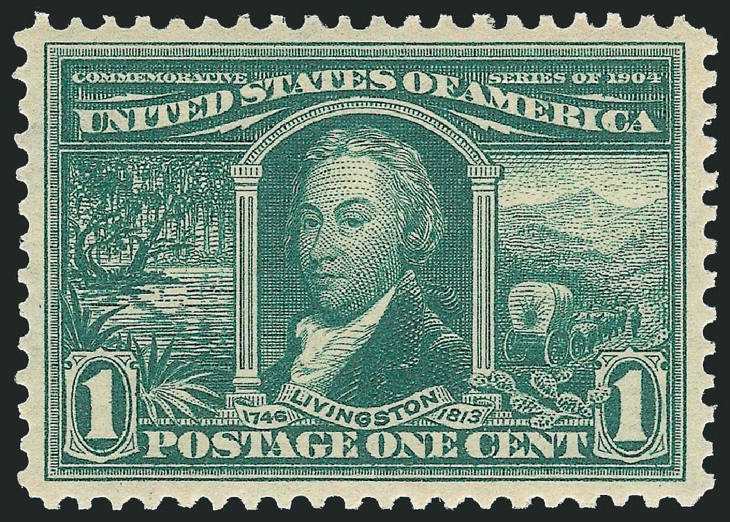 Costs of US Stamp Scott Cat. # 323 - 1c 1904 Louisiana Purchase Exposition. Robert Siegel Auction Galleries, Jun 2009, Sale 975, Lot 1695