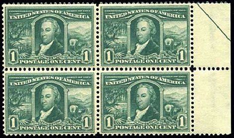 Costs of US Stamps Scott #323 - 1904 1c Louisiana Purchase Exposition. Harmer-Schau Auction Galleries, Oct 2008, Sale 79, Lot 172