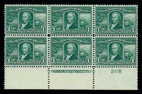 Costs of US Stamp Scott Cat. #323: 1c 1904 Louisiana Purchase Exposition. Matthew Bennett International, Jun 2007, Sale 319, Lot 1346