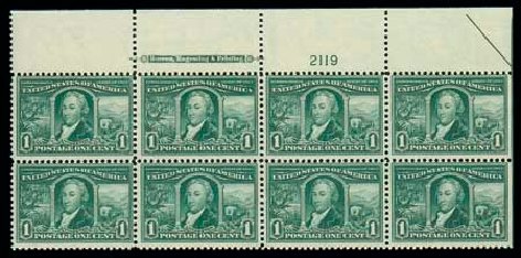 Prices of US Stamps Scott Catalog #323: 1c 1904 Louisiana Purchase Exposition. Matthew Bennett International, Dec 2007, Sale 325, Lot 1946