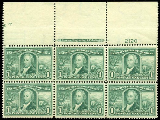 Prices of US Stamps Scott Cat. #323 - 1904 1c Louisiana Purchase Exposition. Matthew Bennett International, Apr 2008, Sale 326, Lot 326