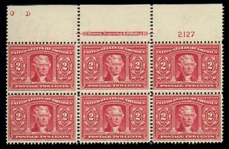 Costs of US Stamps Scott Catalog # 324 - 1904 2c Louisiana Purchase Exposition. Matthew Bennett International, Dec 2007, Sale 325, Lot 1947