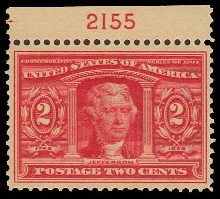 Costs of US Stamps Scott Catalog #324 - 1904 2c Louisiana Purchase Exposition. Daniel Kelleher Auctions, Aug 2012, Sale 631, Lot 1077