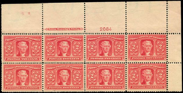 US Stamps Values Scott #324 - 2c 1904 Louisiana Purchase Exposition. Matthew Bennett International, Jun 2008, Sale 328, Lot 869