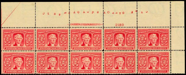 Costs of US Stamp Scott #324 - 1904 2c Louisiana Purchase Exposition. Daniel Kelleher Auctions, Sep 2013, Sale 639, Lot 3430