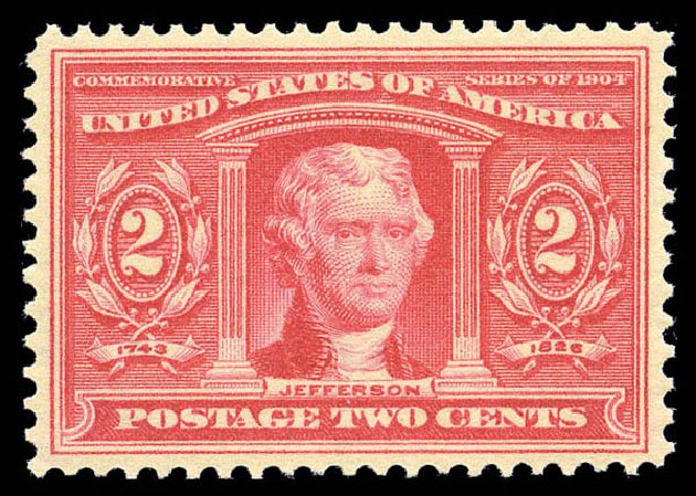 Cost of US Stamps Scott Cat. #324 - 2c 1904 Louisiana Purchase Exposition. Matthew Bennett International, Sep 2010, Sale 333, Lot 3721