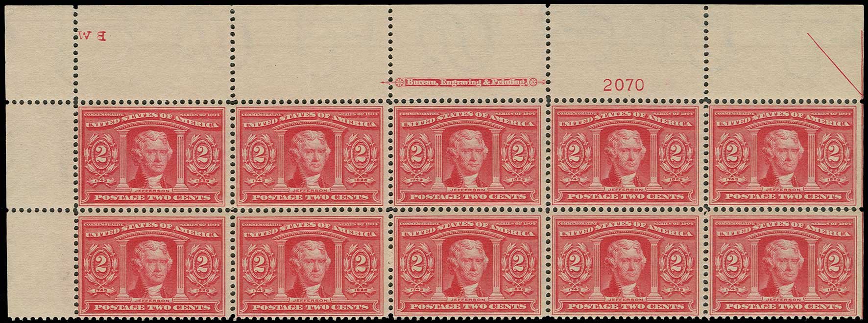 Cost of US Stamps Scott Catalog #324: 2c 1904 Louisiana Purchase Exposition. H.R. Harmer, Jun 2013, Sale 3003, Lot 1221