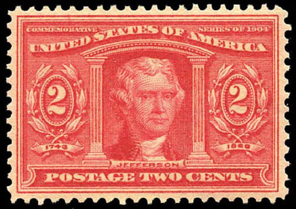 US Stamps Prices Scott Catalog # 324 - 1904 2c Louisiana Purchase Exposition. Matthew Bennett International, Mar 2011, Sale 337, Lot 2794